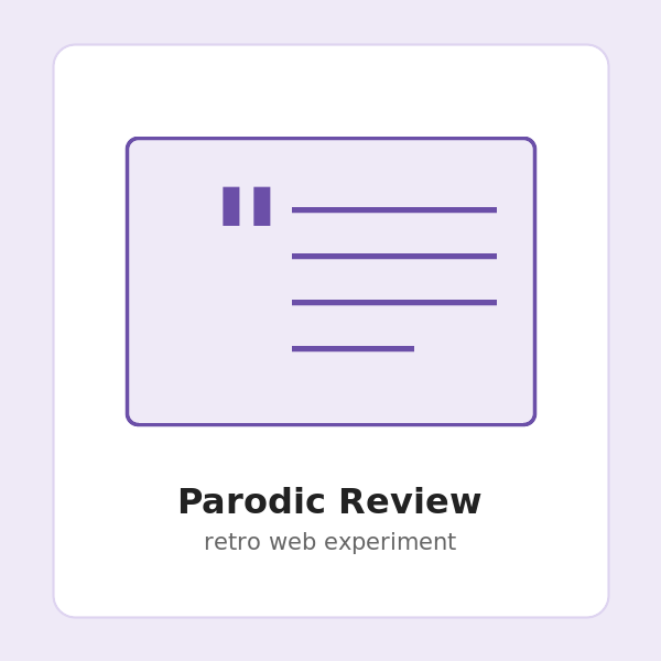 Parodic Review preview